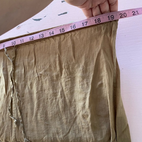 ARKET Superlight Drawstring Pants Wide Leg Breezy Beachy Ramie Ankle Women Small - Picture 7 of 11